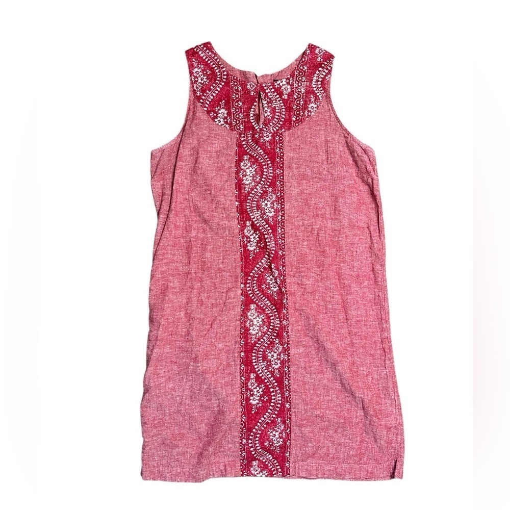 Patagonia Red Island Hemp Shift Dress Size 6